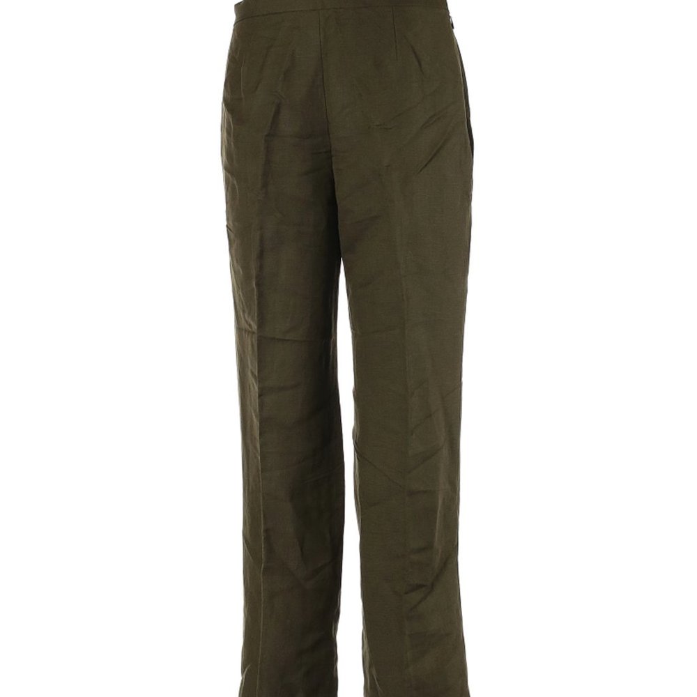 Kasper Linen Green Pants Size 10P Item #29